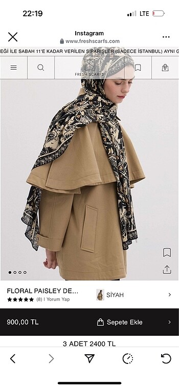 Fresh scarfs şal