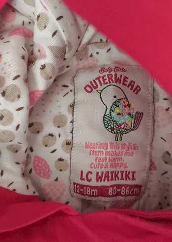 Kız Çocuk Pembe Kapüşonlu Düğmeli trençkot - Görsel 2