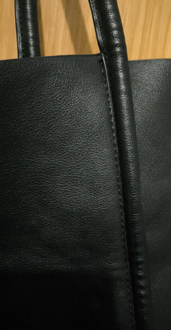 Siyah Deri Kadın Omuz Çantası - Görsel 2