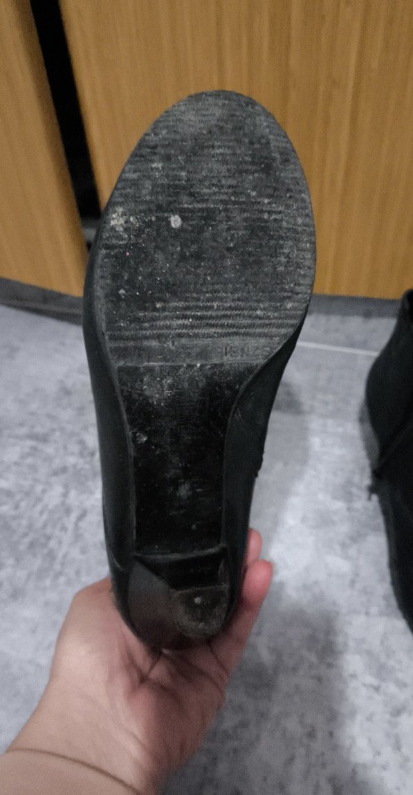 Siyah Deri Stiletto Topuklu Kadın Bot - Görsel 3