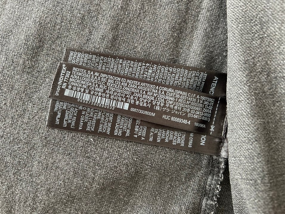 Zara Erkek Siyah Denim Düğmeli Gömlek - Görsel 5