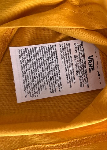 Sarı Vans Baskılı Erkek Tişört - Görsel 3