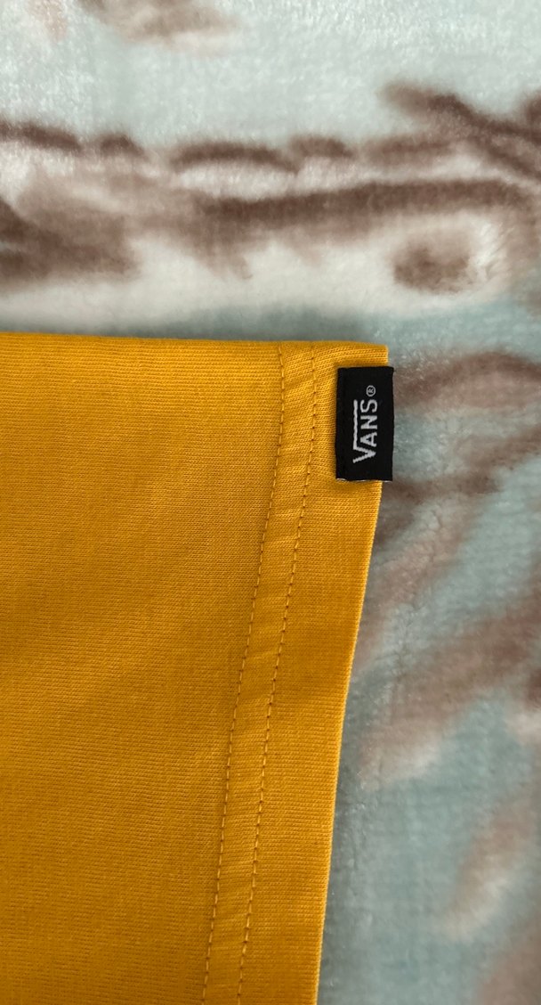 Sarı Vans Baskılı Erkek Tişört - Görsel 2