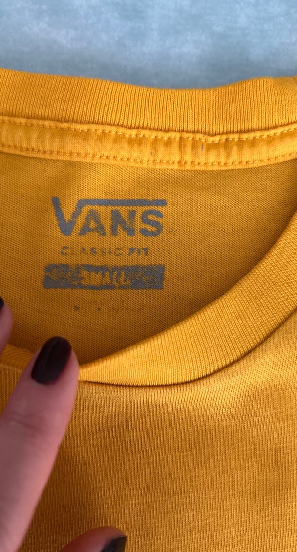 Sarı Vans Baskılı Erkek Tişört - Görsel 4