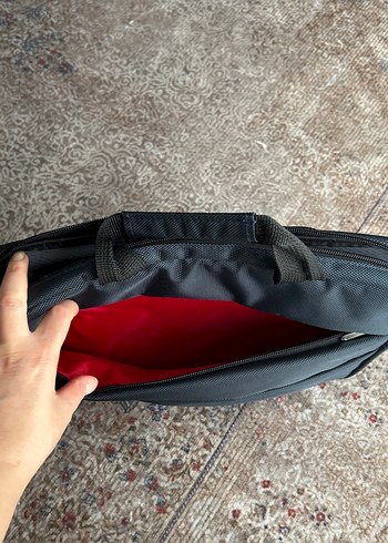 Fermuarlı Lacivert Laptop Çantası - Görsel 3