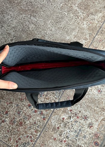 Fermuarlı Lacivert Laptop Çantası - Görsel 2