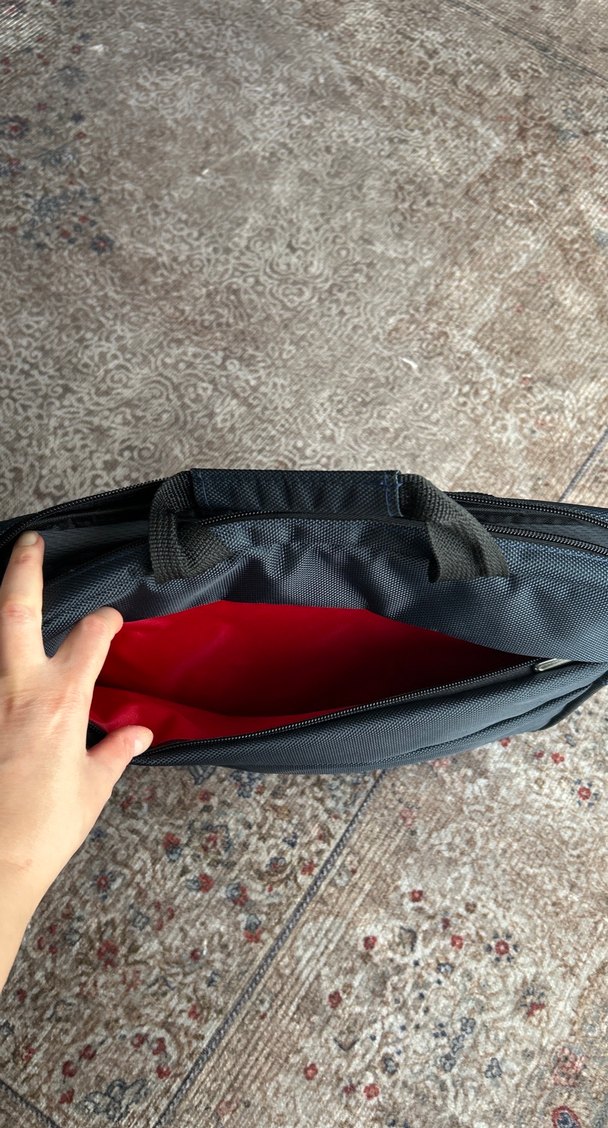 Fermuarlı Lacivert Laptop Çantası - Görsel 3