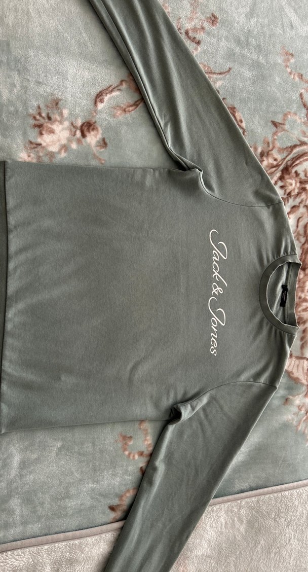 Jack & Jones Su Yeşili Basic Sweatshirt - Görsel 2