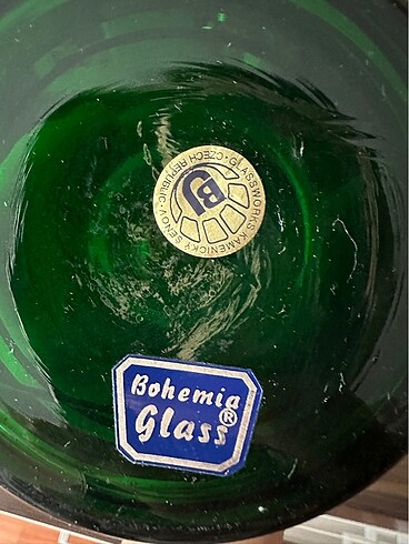  Beden Çekoslovak Bohemia Vazo
