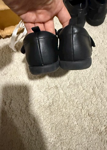 Kız Çocuk Siyah Tokalı Babet Ayakkabı - Görsel 3