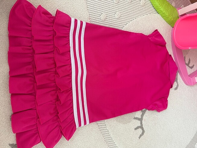 6 Yaş Beden pembe Renk Adidas kız çocuk elbise