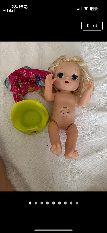 Baby alive tuvalet eğitimi