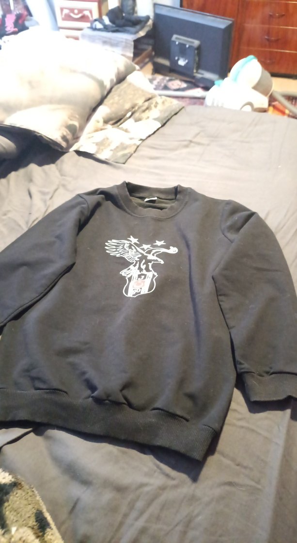 Siyah Beşiktaş Sweatshirt ve yelek - Görsel 2