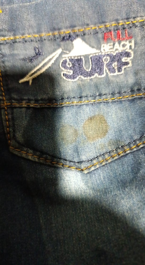 Erkek Çocuk Mavi Batik Desenli Kot Şort - Görsel 3