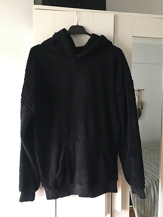Siyah Erkek Peluş Sweat
