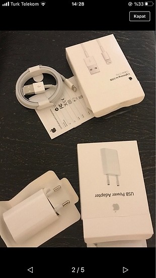 Iphone orjınal şarj aleti