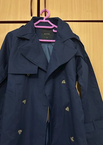 Massimo dutti Lacivert Kadın Trençkot - Görsel 3