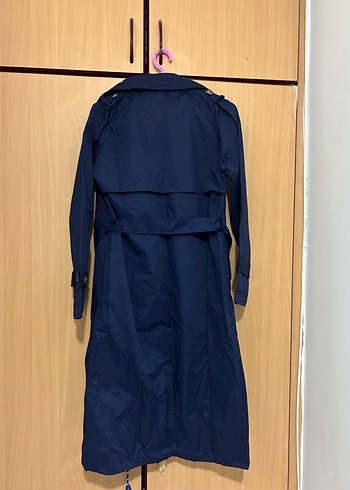 Massimo dutti Lacivert Kadın Trençkot - Görsel 2