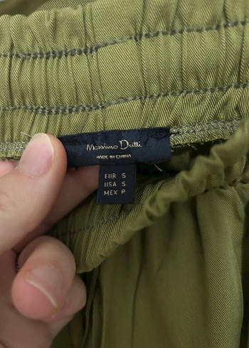 Massimo dutti Kadın Haki Uzun Kollu Bol Kesim Takım - Görsel 4