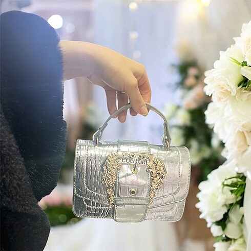 Versace gümüş çanta