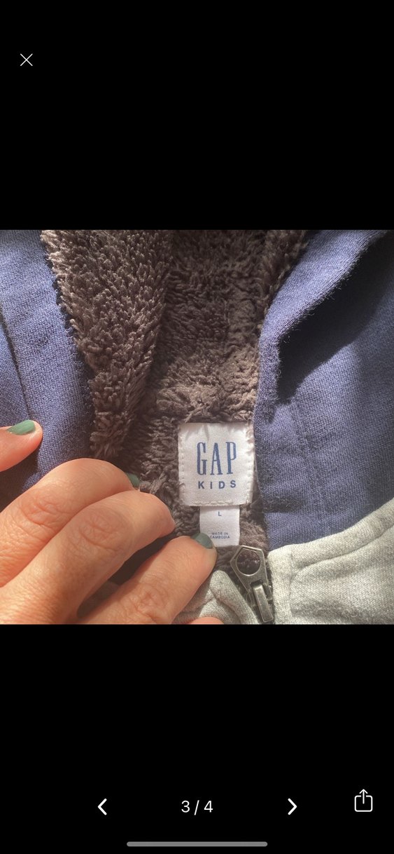 GAP Erkek Çocuk Fermuarlı Gri Sweatshirt - Görsel 3