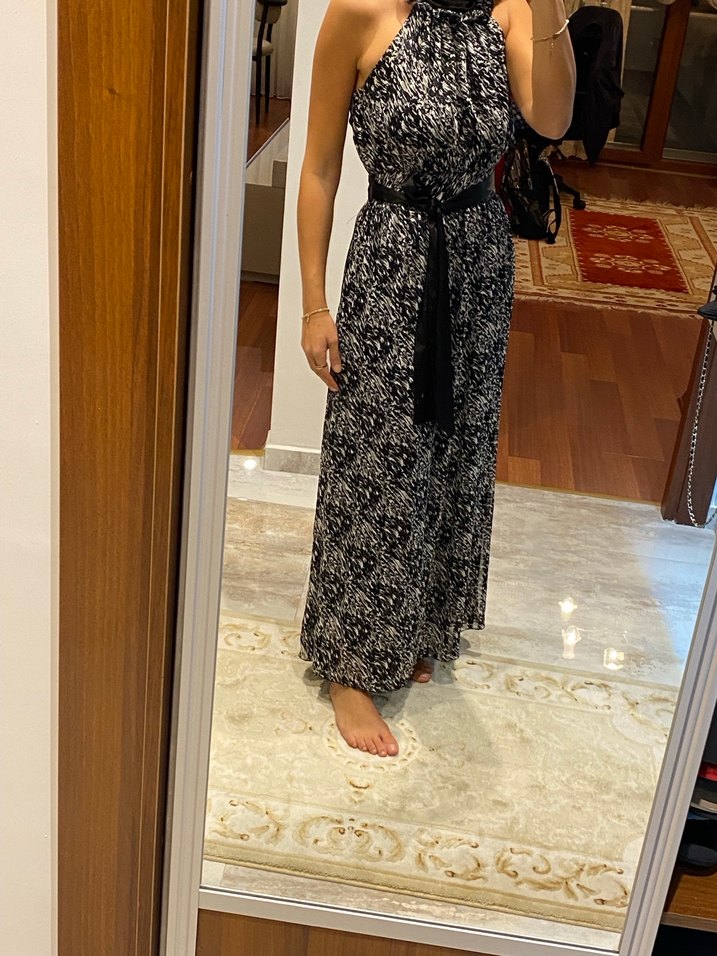 Adil Işık uzun elbise halter yaka - Görsel 2