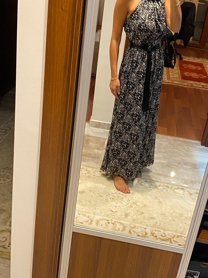 Adil Işık uzun elbise halter yaka - Görsel 4