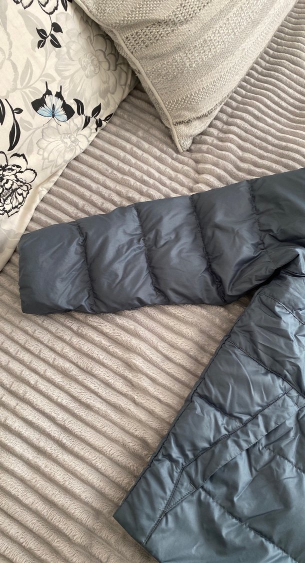 Erkek Çocuk Gri Kapüşonlu Mont - Görsel 5