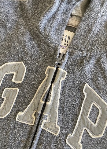 GAP Erkek Çocuk Fermuarlı Gri Sweatshirt - Görsel 4