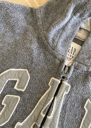GAP Erkek Çocuk Fermuarlı Gri Sweatshirt - Görsel 6