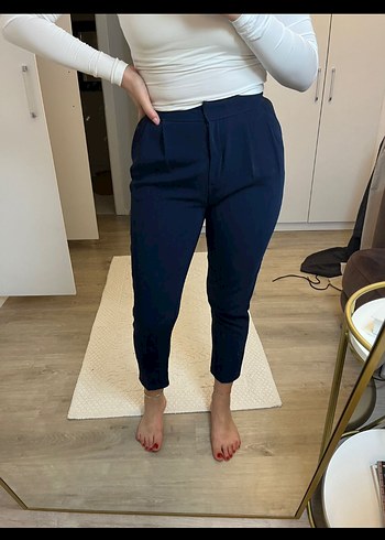 Beyaz, Normal Boy, Kadın Denim Pantolon - Görsel 3