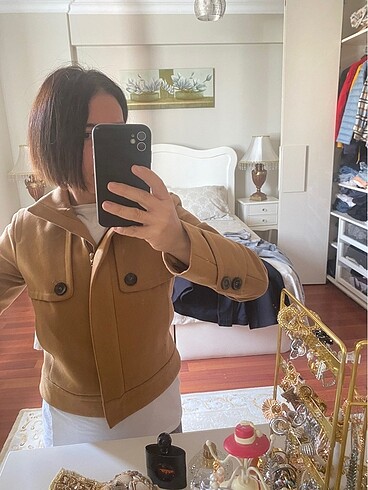m Beden camel Renk Mqngo ceket