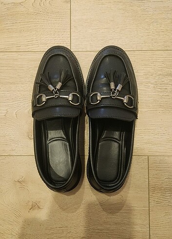36 Beden Siyah loafer