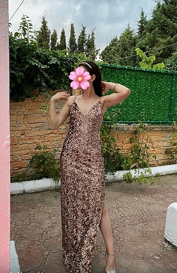 Diğer Pullu payetli elbise