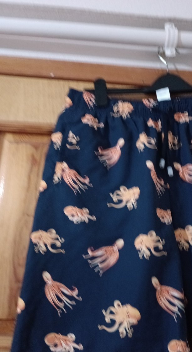 Lacivert Mini Baskılı Düğmeli Erkek Mayo Şortu - Görsel 2