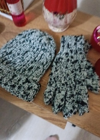 Gri Örgü Kadın Bere - Görsel 4