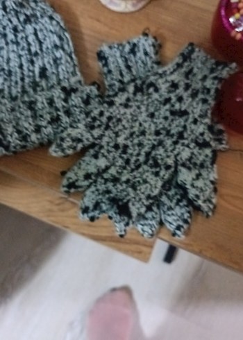 Gri Örgü Kadın Bere - Görsel 2