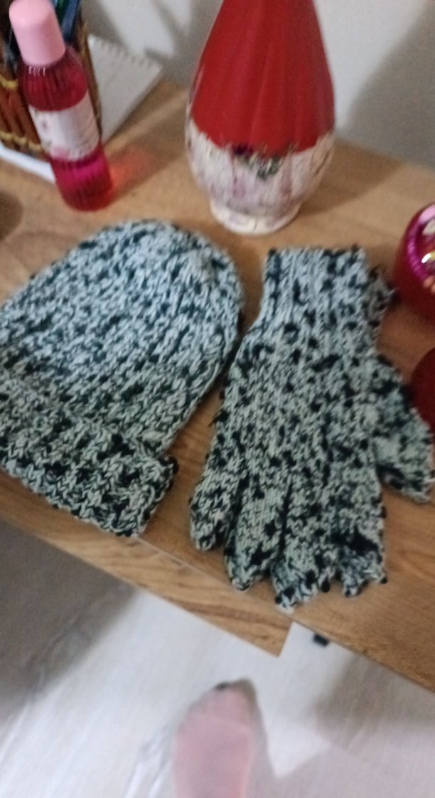 Gri Örgü Kadın Bere - Görsel 4