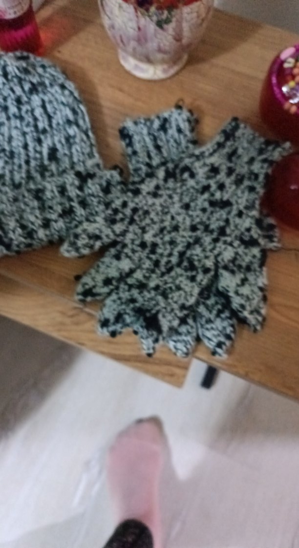 Gri Örgü Kadın Bere - Görsel 2