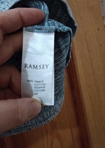 Gri Keten Polo Yaka Kısa Kollu Tişört Ramsey marka - Görsel 4