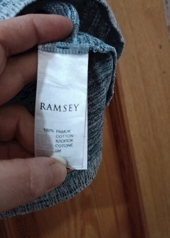 Gri Keten Polo Yaka Kısa Kollu Tişört Ramsey marka - Görsel 5