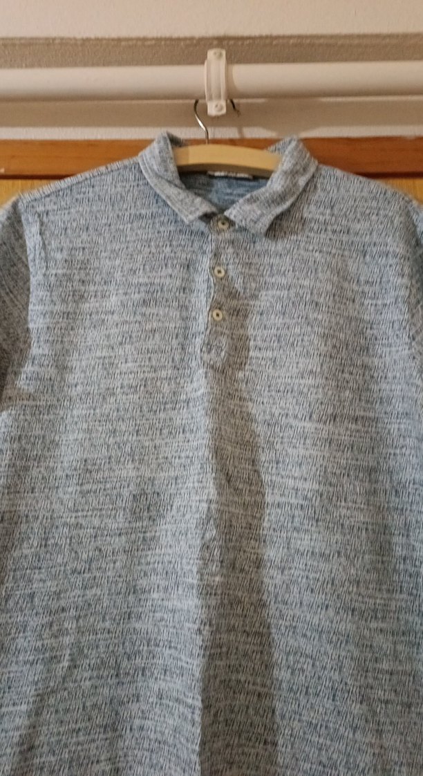 Gri Keten Polo Yaka Kısa Kollu Tişört Ramsey marka - Görsel 2