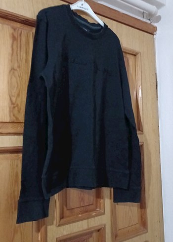 Erkek Siyah Uzun Kollu Sweatshirt - Görsel 4