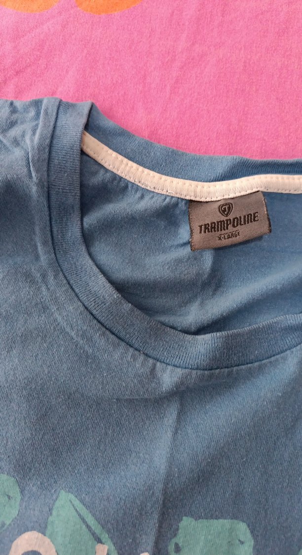 Mavi Baskılı erkek tişört - Görsel 3