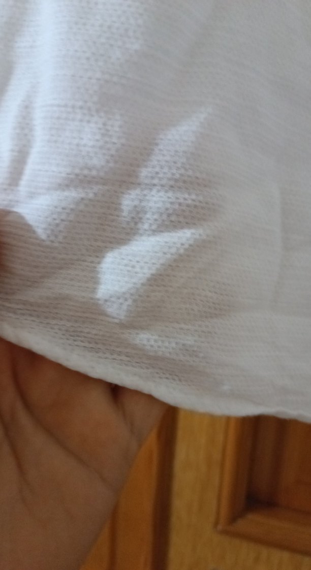 Düğmeli Beyaz Keten erkek Gömlek - Görsel 5