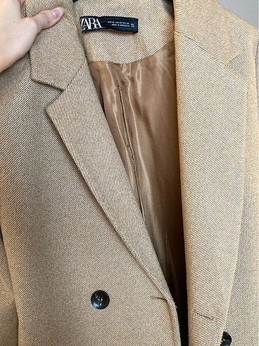 xs Beden camel Renk zara krem kaban