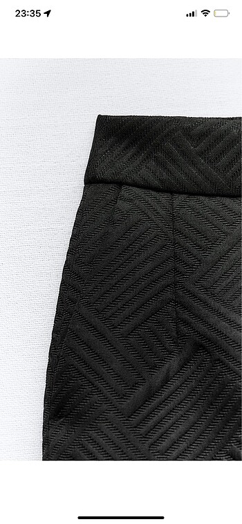 xl Beden siyah Renk Zara jakarlı slim fit pantolon