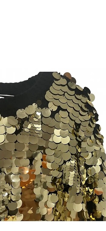 s Beden Zara payetli örgü kazak