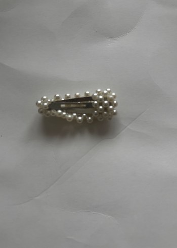 Beyaz İnci Görünümlü Toka - Görsel 3