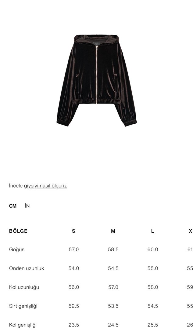 Zara kapşonlu kadife ceket - Görsel 4